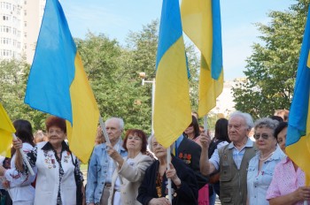 Представники УСВЖН беруть участь в церемонії підняття Державного Прапора України