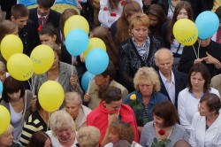 Мітинг біля Музею історії України в Другій світовій війні