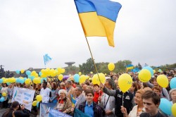Мітинг біля Музею історії України в Другій світовій війні